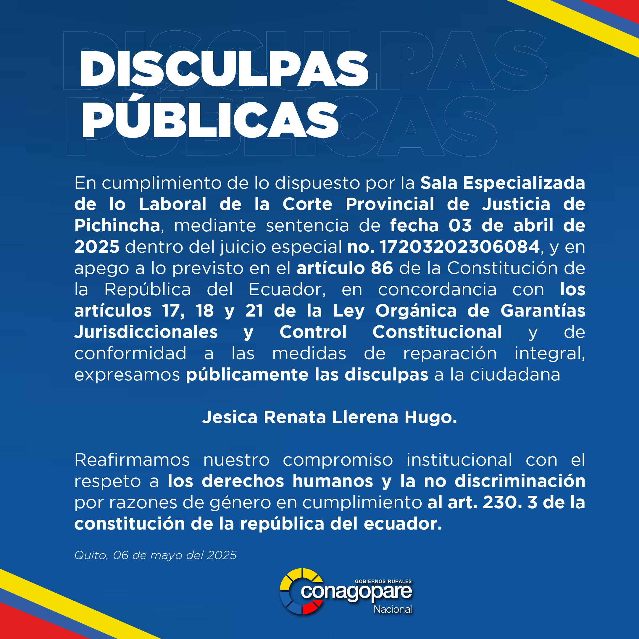 disculpas publicas